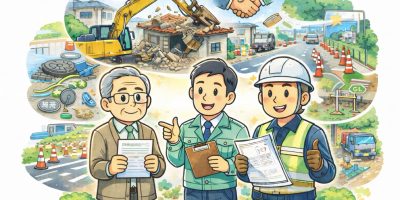 道路拡幅に伴うセットバック解体とは？収用される土地の建物解体で注意すべきポイント